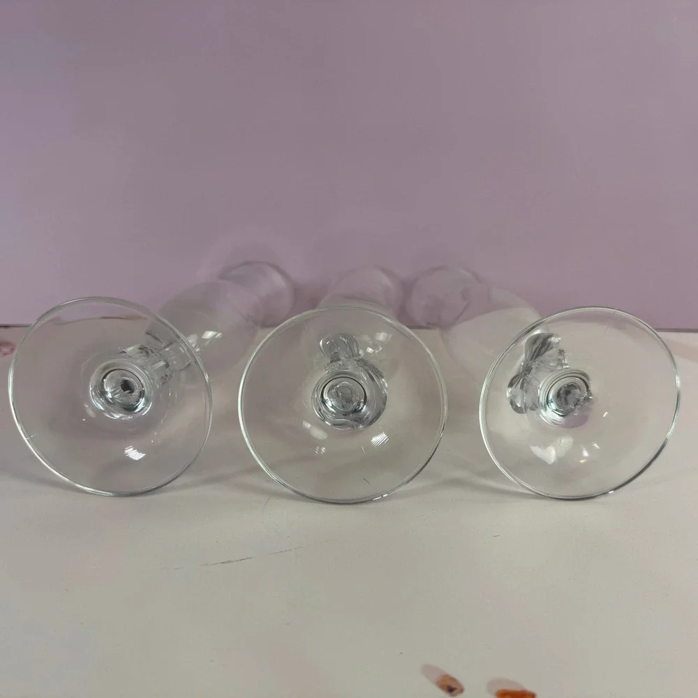 VTG Mikasa High Society Crystal Bud Vase Bow Ribbon 9.5
